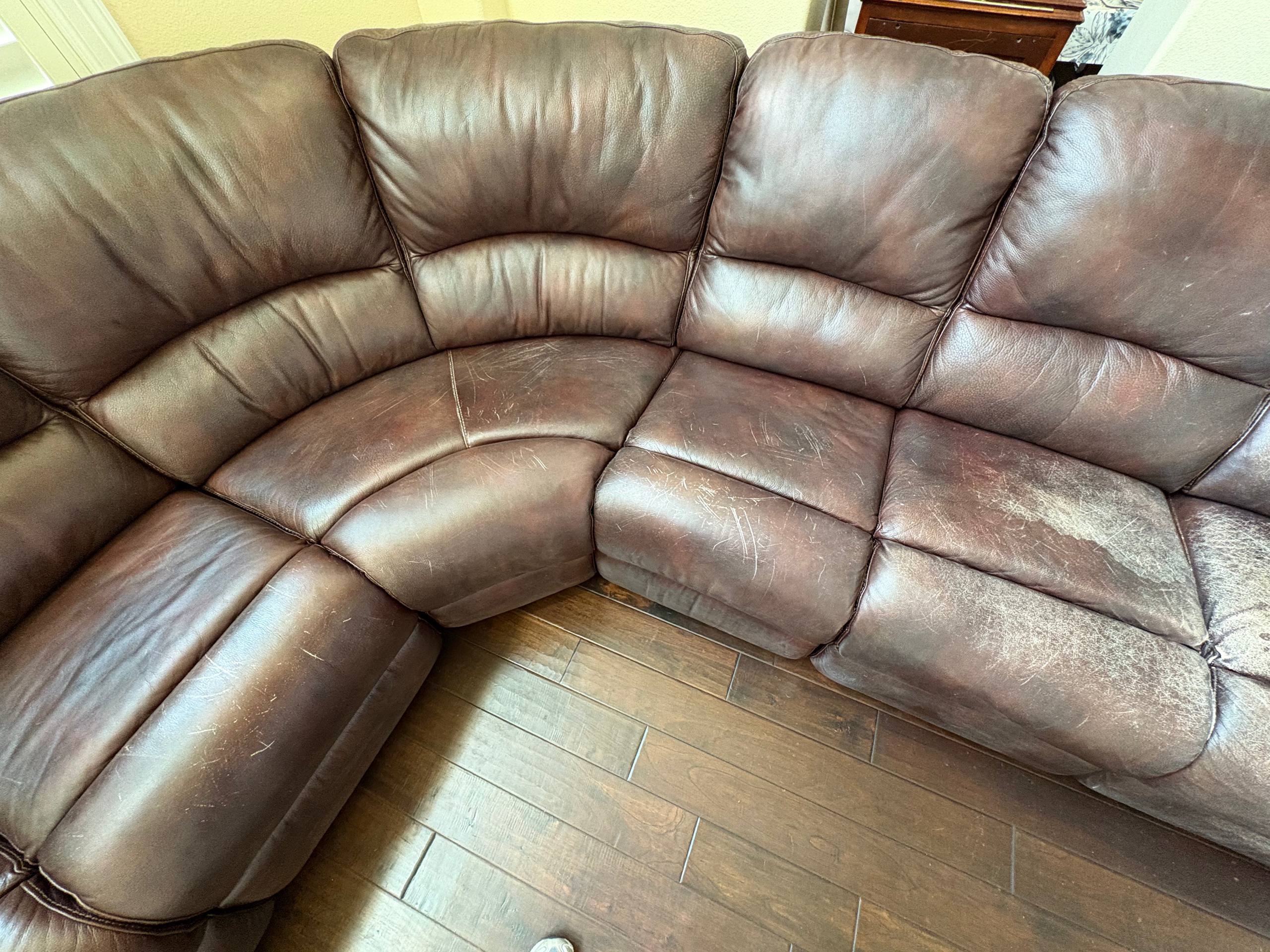 Leather Sectional Recoloring Transformation - Photo 2
