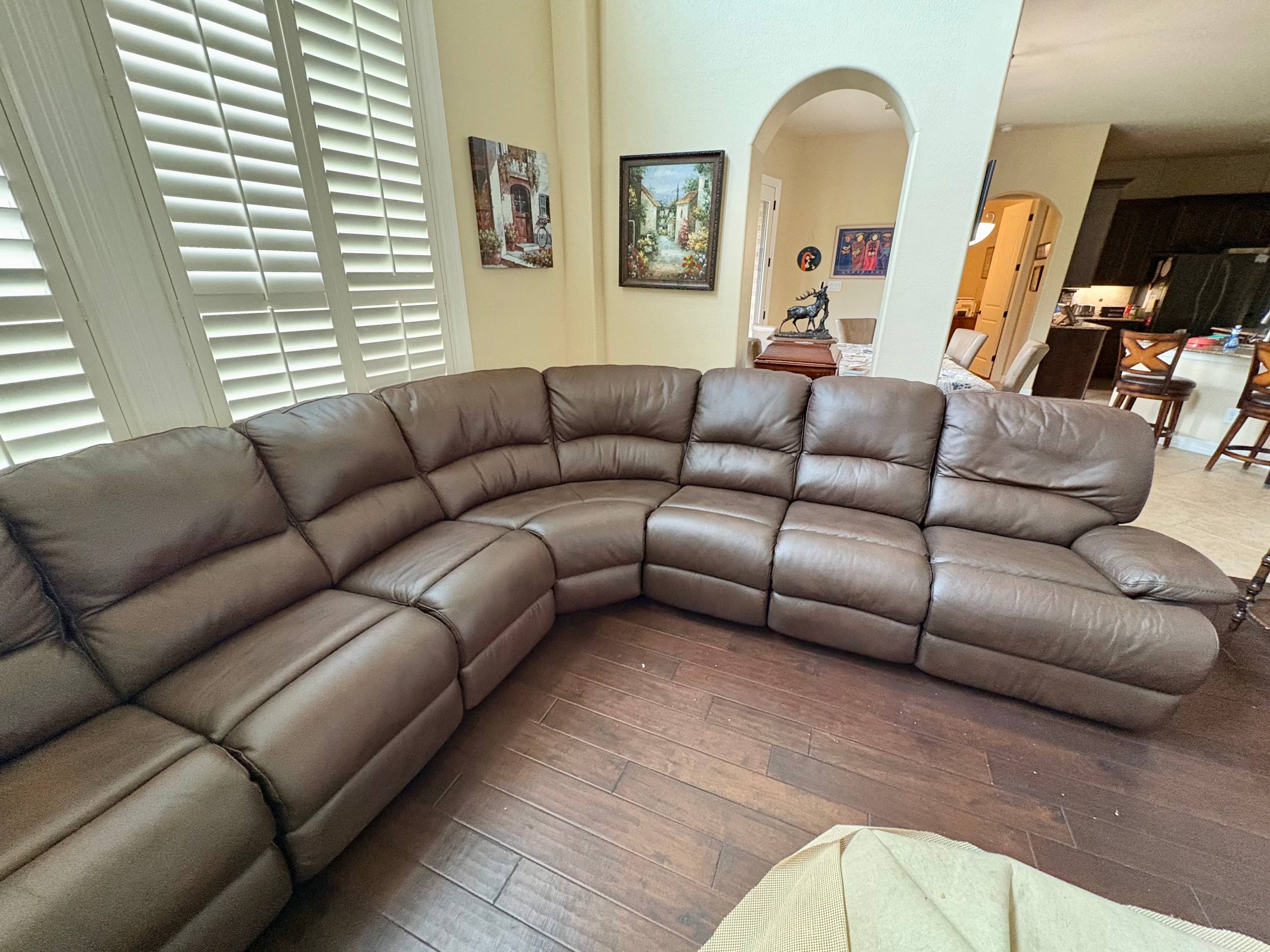 Leather Sectional Recoloring Transformation - Photo 4
