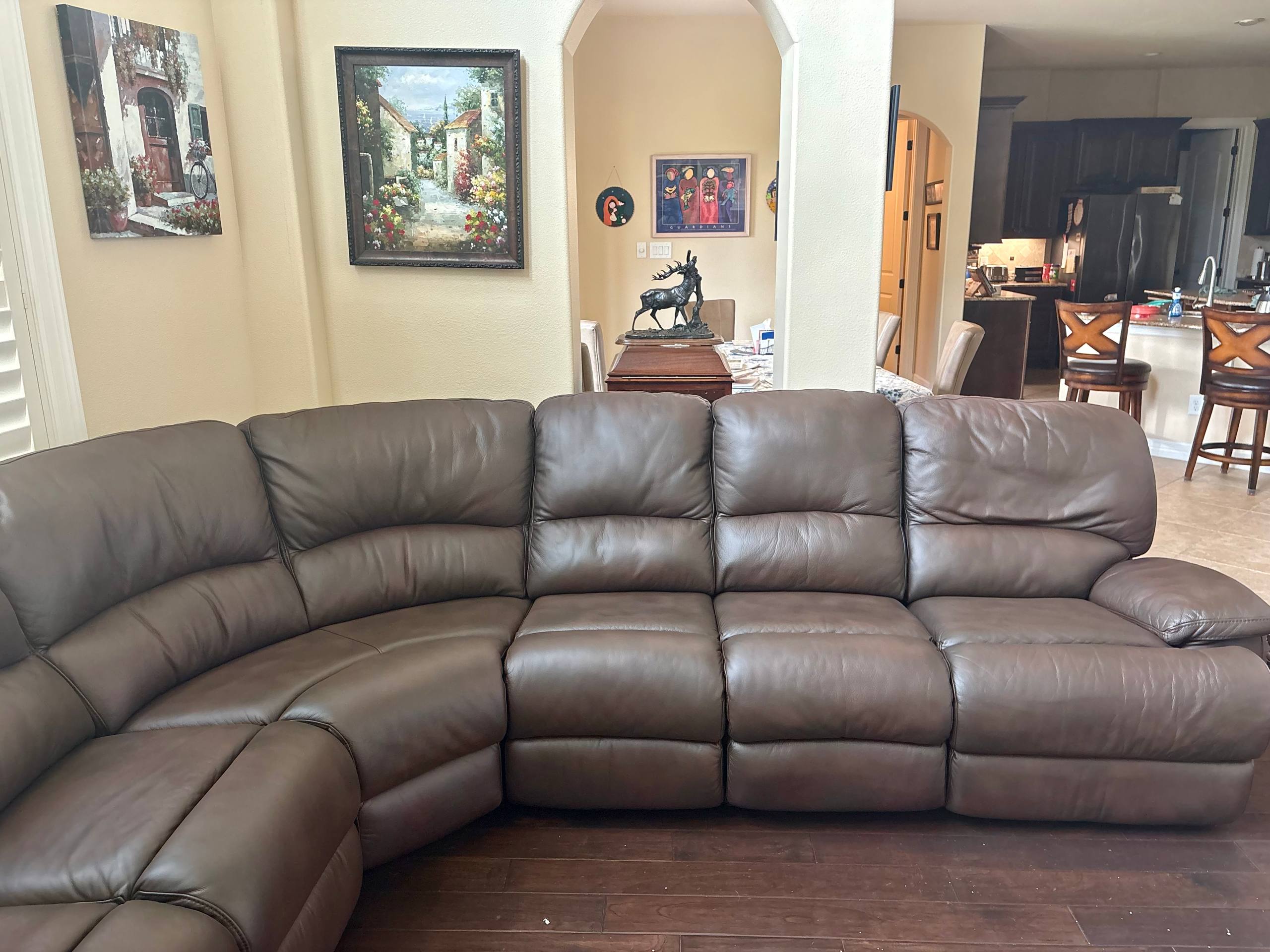Leather Sectional Recoloring Transformation - Photo 5