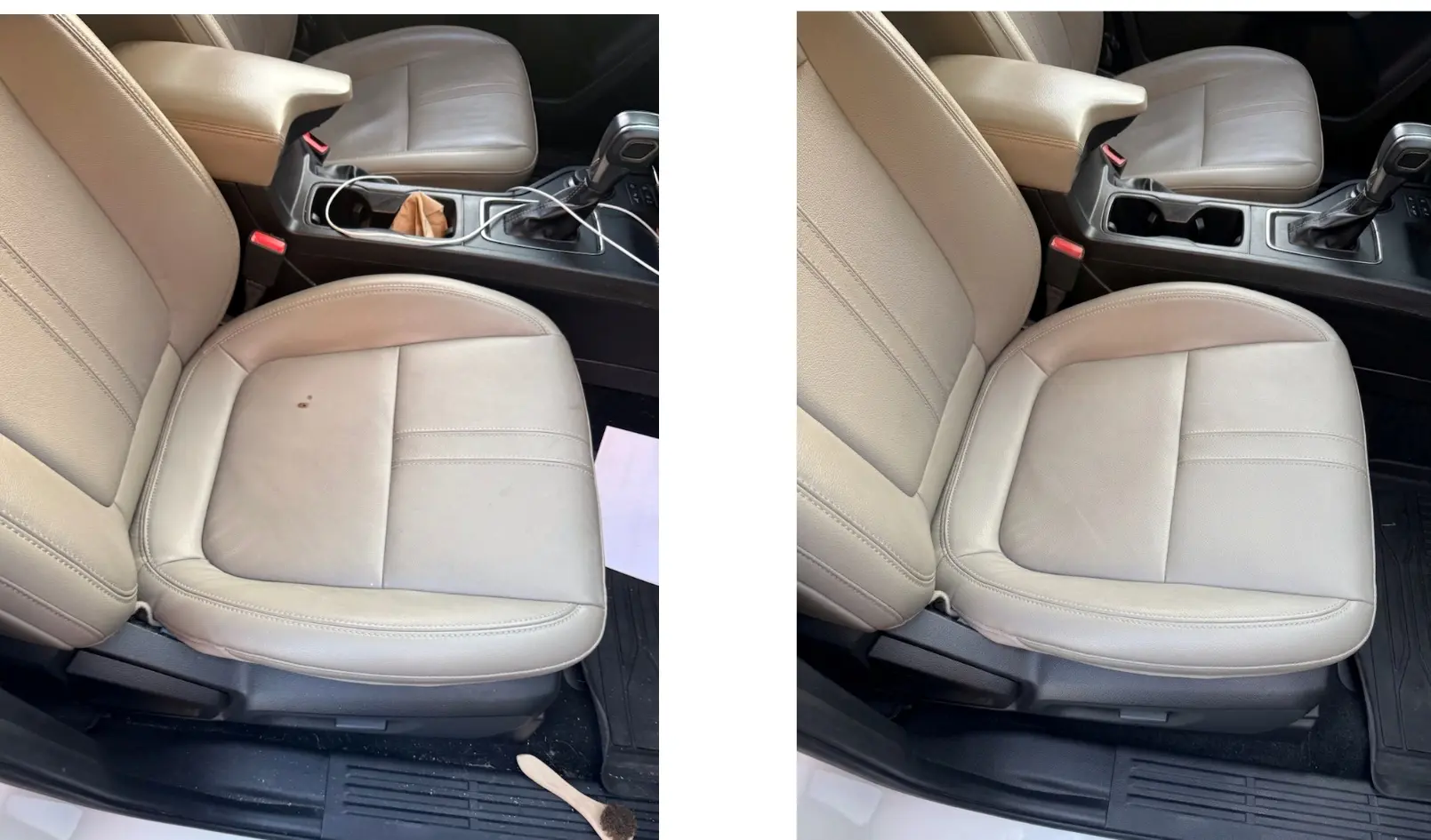 Leather Cigarette Burn and Heat Damage Repair
