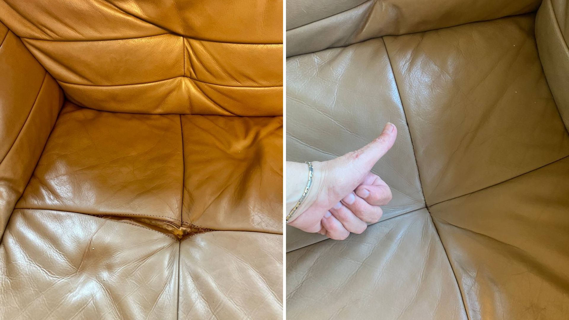 Leather Chair Cushion Seam Repair