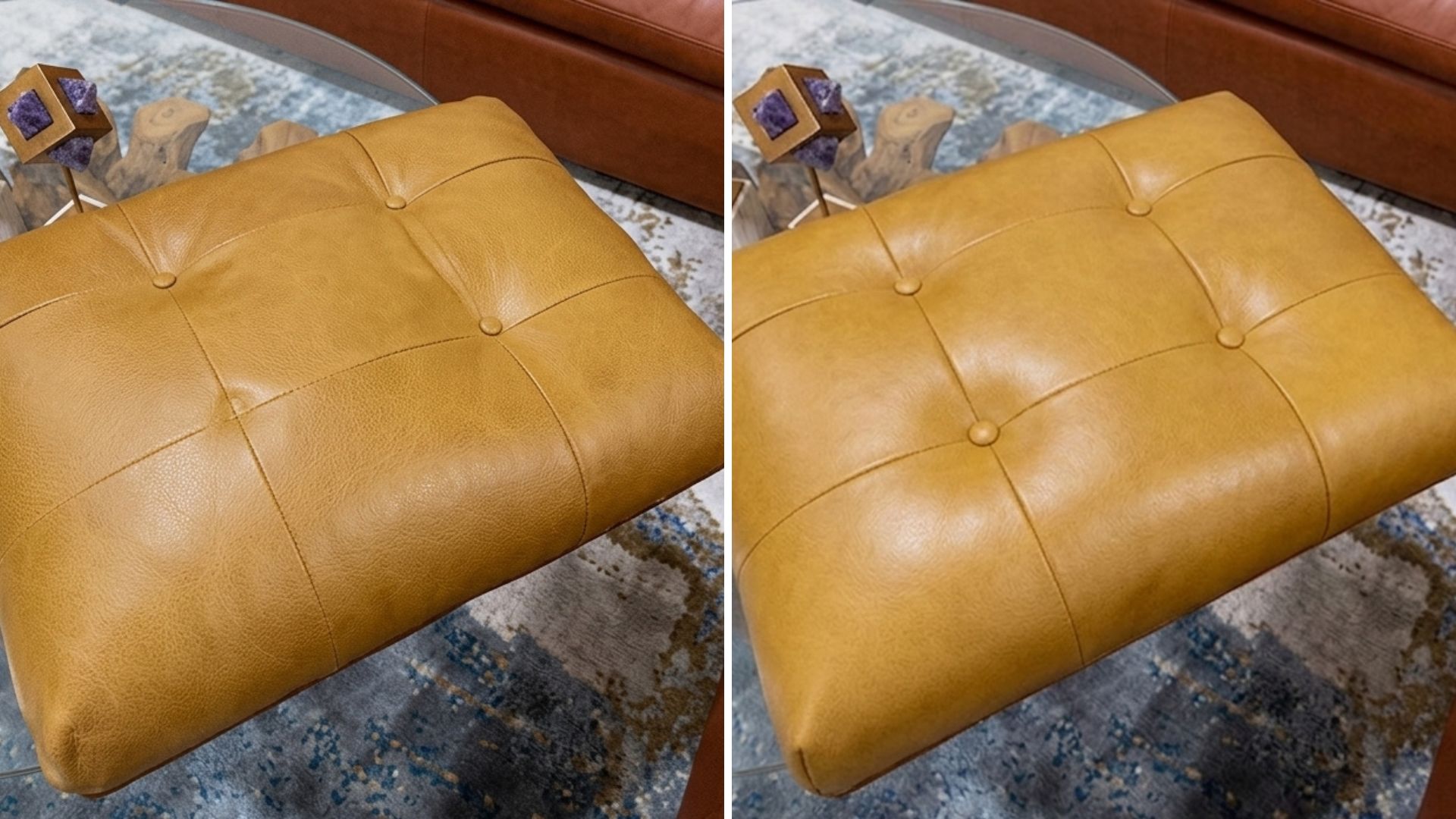 Tufted Leather Cushion Button