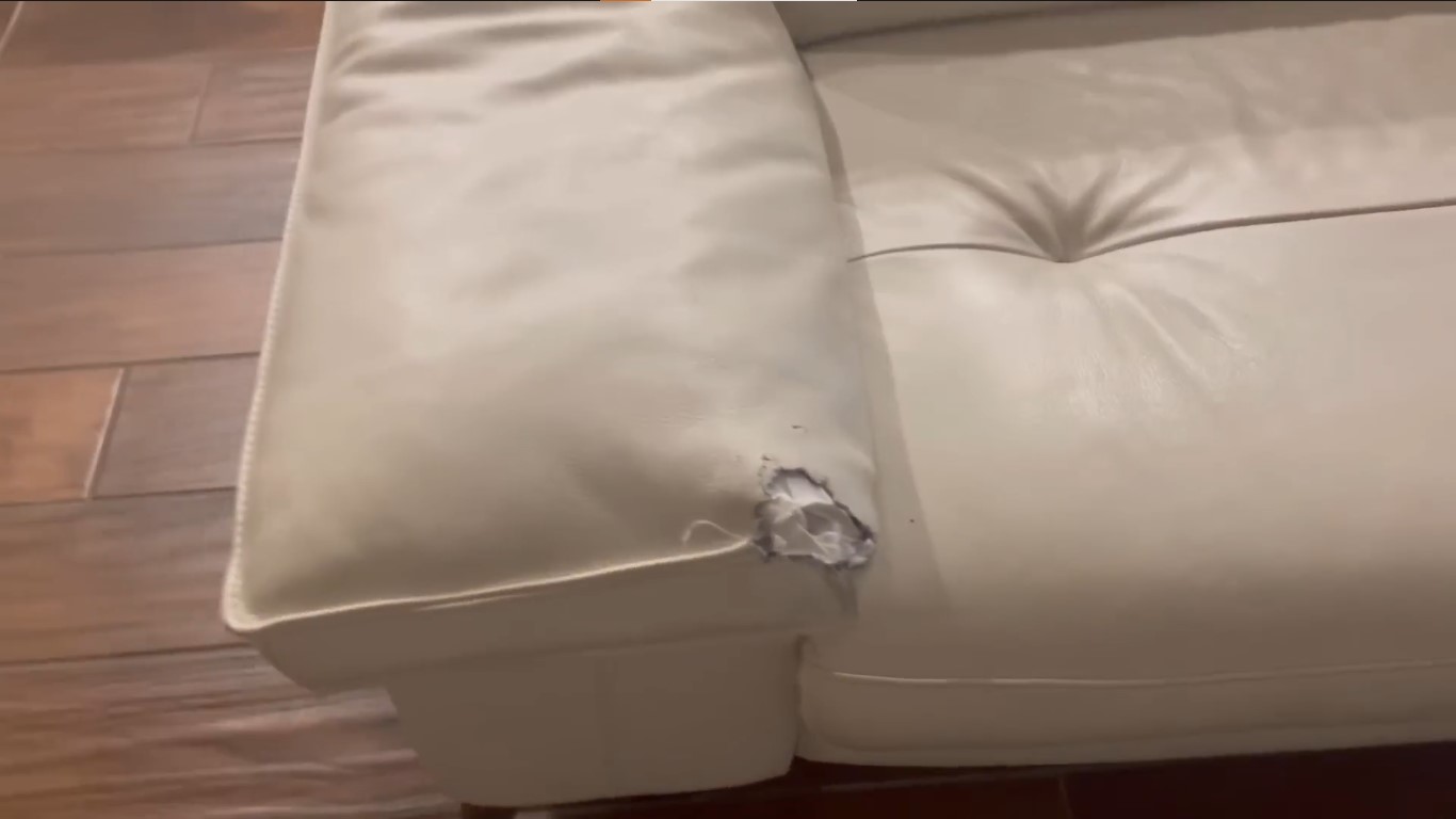 Dog Chewed Sofa Armrest Reconstruction