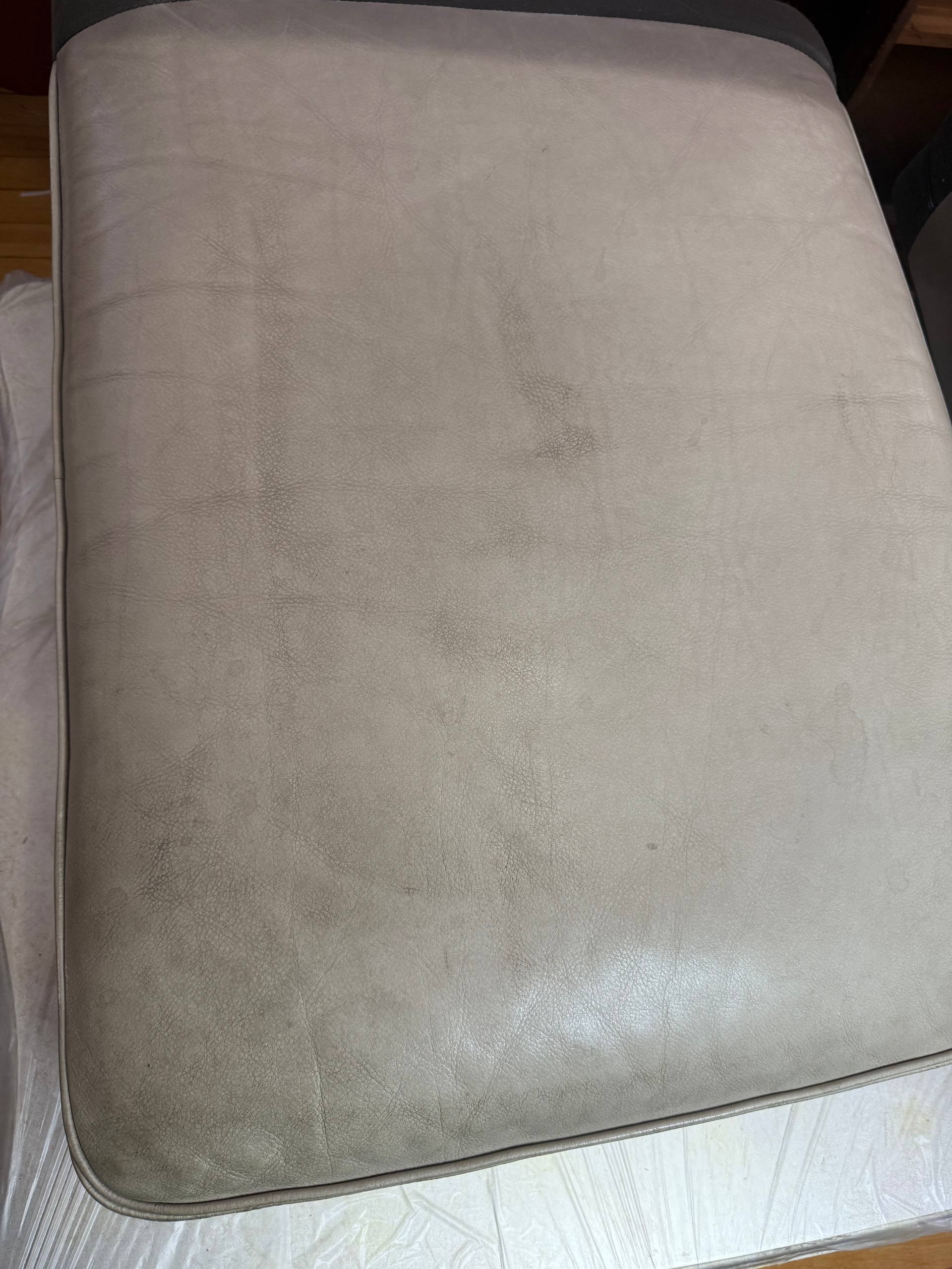 Light Leather Sectional Cleaning